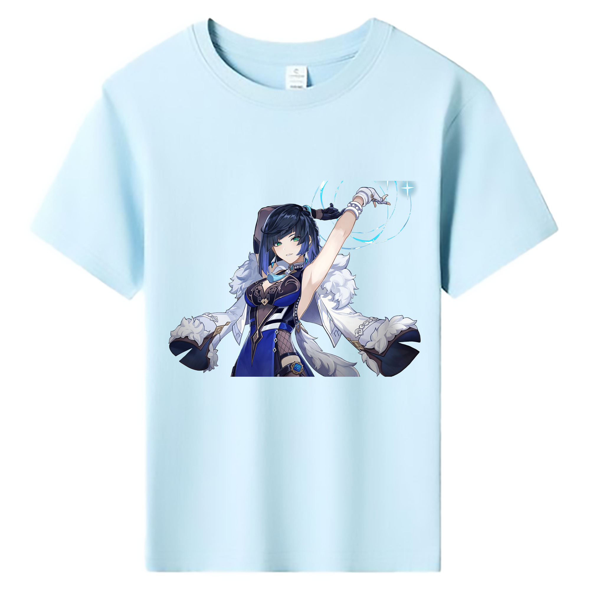 げんし神 夜兰 やらん genshin Yaran 綿100％キッズTシャツ（フロントプリント）